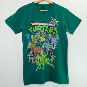 Teenage Mutant Ninja Turtles 80s 90s Green Short Sleeve T-shirt Size S